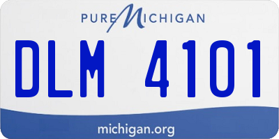 MI license plate DLM4101