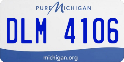 MI license plate DLM4106