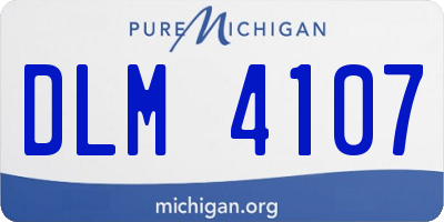 MI license plate DLM4107