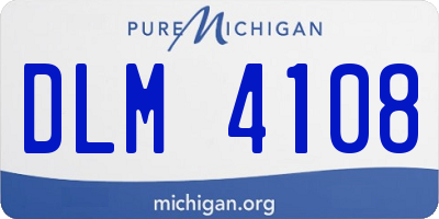 MI license plate DLM4108