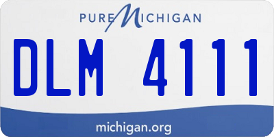 MI license plate DLM4111