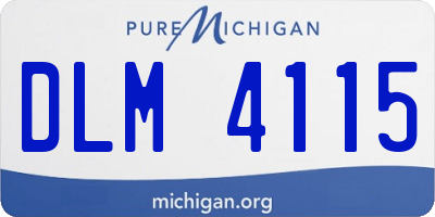 MI license plate DLM4115