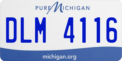 MI license plate DLM4116