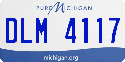 MI license plate DLM4117