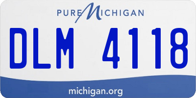 MI license plate DLM4118