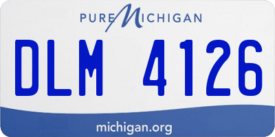 MI license plate DLM4126