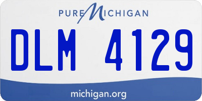 MI license plate DLM4129