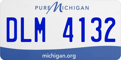 MI license plate DLM4132