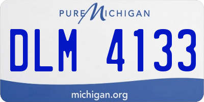 MI license plate DLM4133