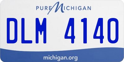 MI license plate DLM4140