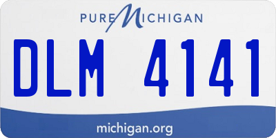 MI license plate DLM4141