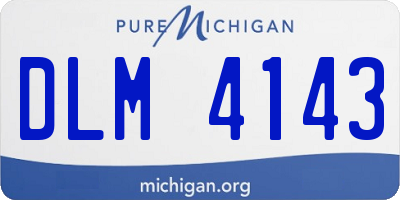 MI license plate DLM4143