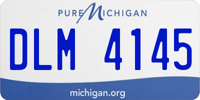 MI license plate DLM4145