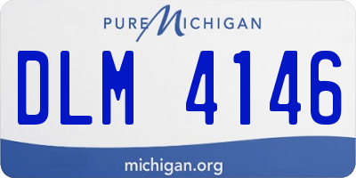 MI license plate DLM4146