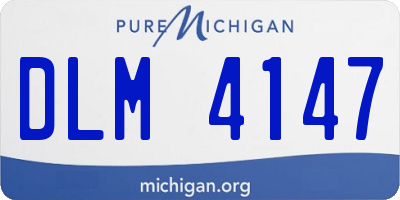 MI license plate DLM4147
