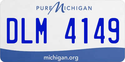 MI license plate DLM4149