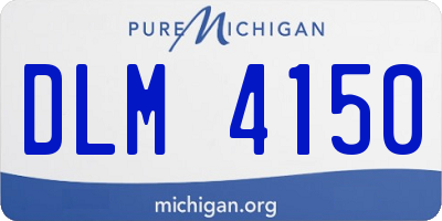 MI license plate DLM4150