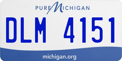 MI license plate DLM4151