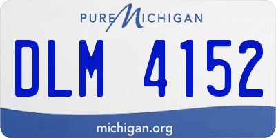 MI license plate DLM4152