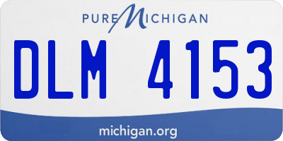 MI license plate DLM4153