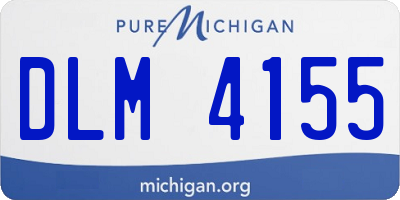 MI license plate DLM4155