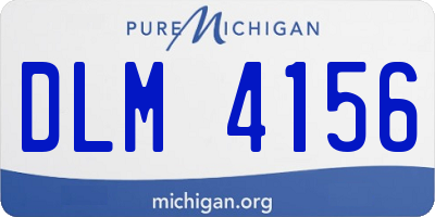 MI license plate DLM4156