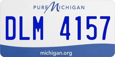 MI license plate DLM4157