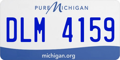 MI license plate DLM4159