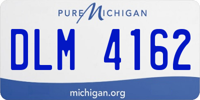 MI license plate DLM4162