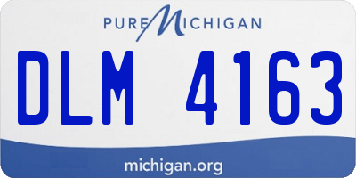 MI license plate DLM4163