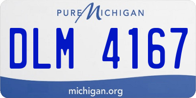 MI license plate DLM4167