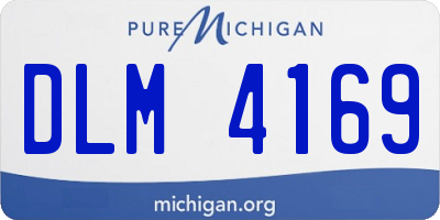 MI license plate DLM4169
