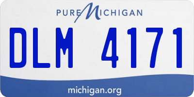 MI license plate DLM4171