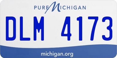 MI license plate DLM4173