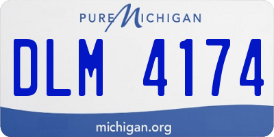 MI license plate DLM4174