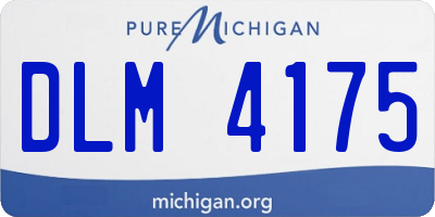 MI license plate DLM4175