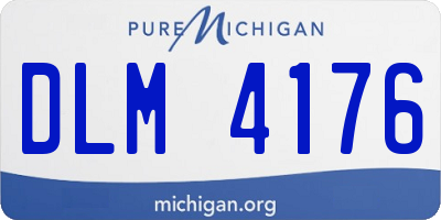 MI license plate DLM4176