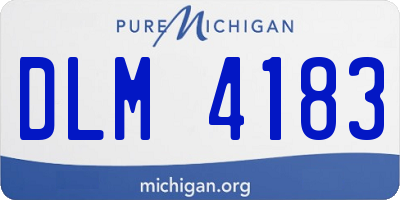 MI license plate DLM4183