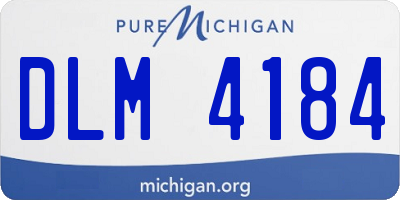 MI license plate DLM4184