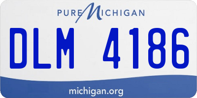 MI license plate DLM4186