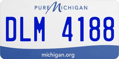 MI license plate DLM4188