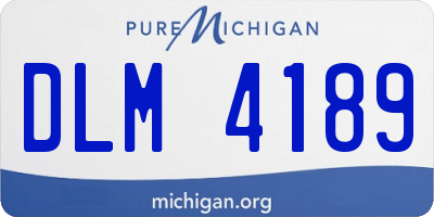 MI license plate DLM4189