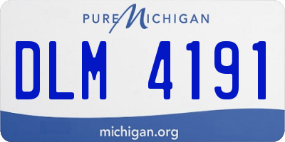 MI license plate DLM4191