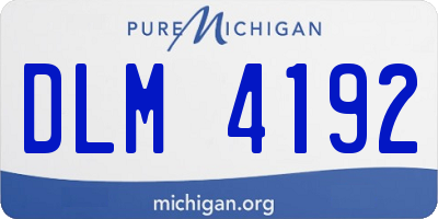 MI license plate DLM4192