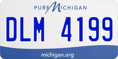 MI license plate DLM4199