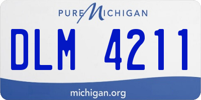 MI license plate DLM4211