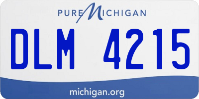 MI license plate DLM4215