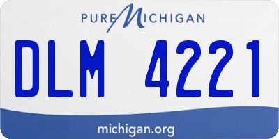 MI license plate DLM4221