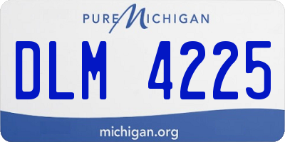 MI license plate DLM4225