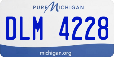 MI license plate DLM4228